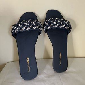 Fashion Nova Rhinestone flats